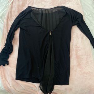 black long sleeve/mesh